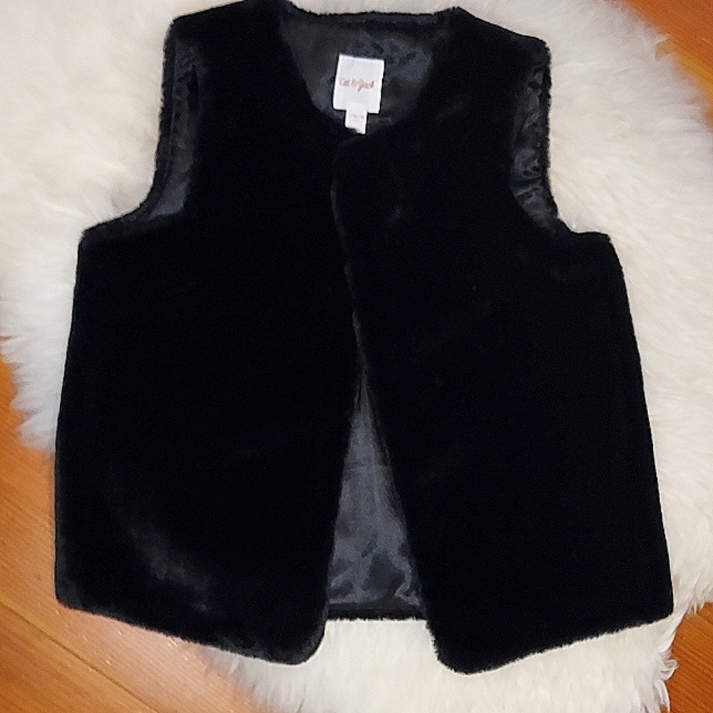 Cat And Jack Black Velvet Vest